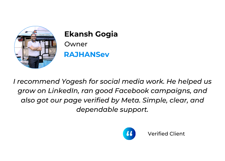 Client story - Ekansh